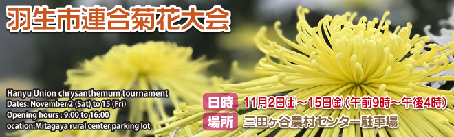 羽生市連合菊花大会 羽生市連合菊花大会